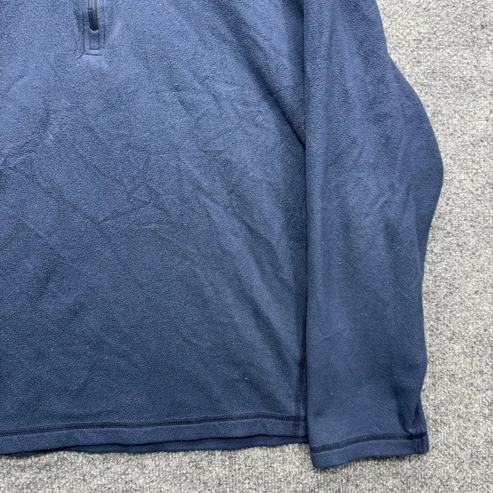 The North Face TKA 100 Quarter Zip Pullover Mens XL Navy Blue Long Sleeve Fleece